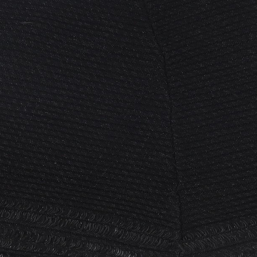Womens UK Size One Size Rare Black Basic Blouse