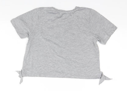 Primark Girls Grey   Basic T-Shirt Size 10-11 Years  - Paris is Always a Good Idea