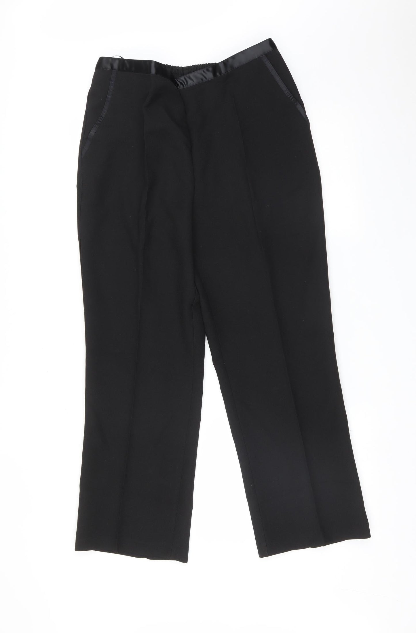 Womens UK Size 16 Damart Regular Fit  Black Trousers