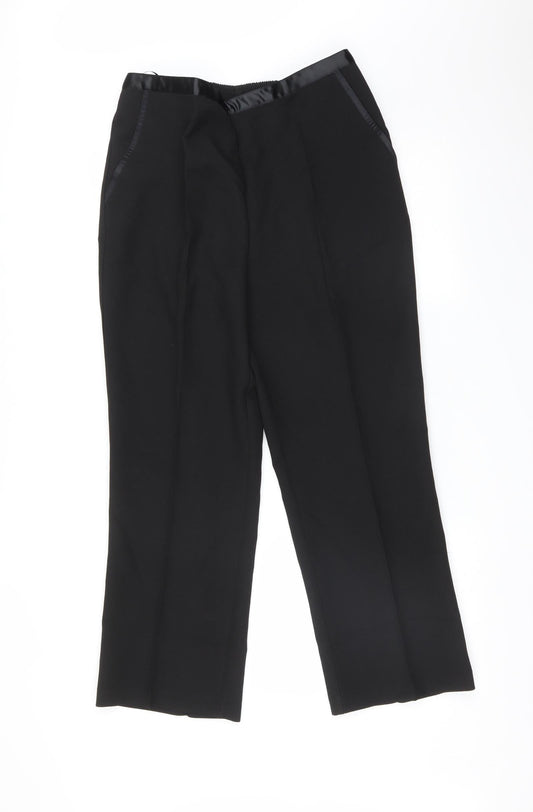Womens UK Size 16 Damart Regular Fit  Black Trousers
