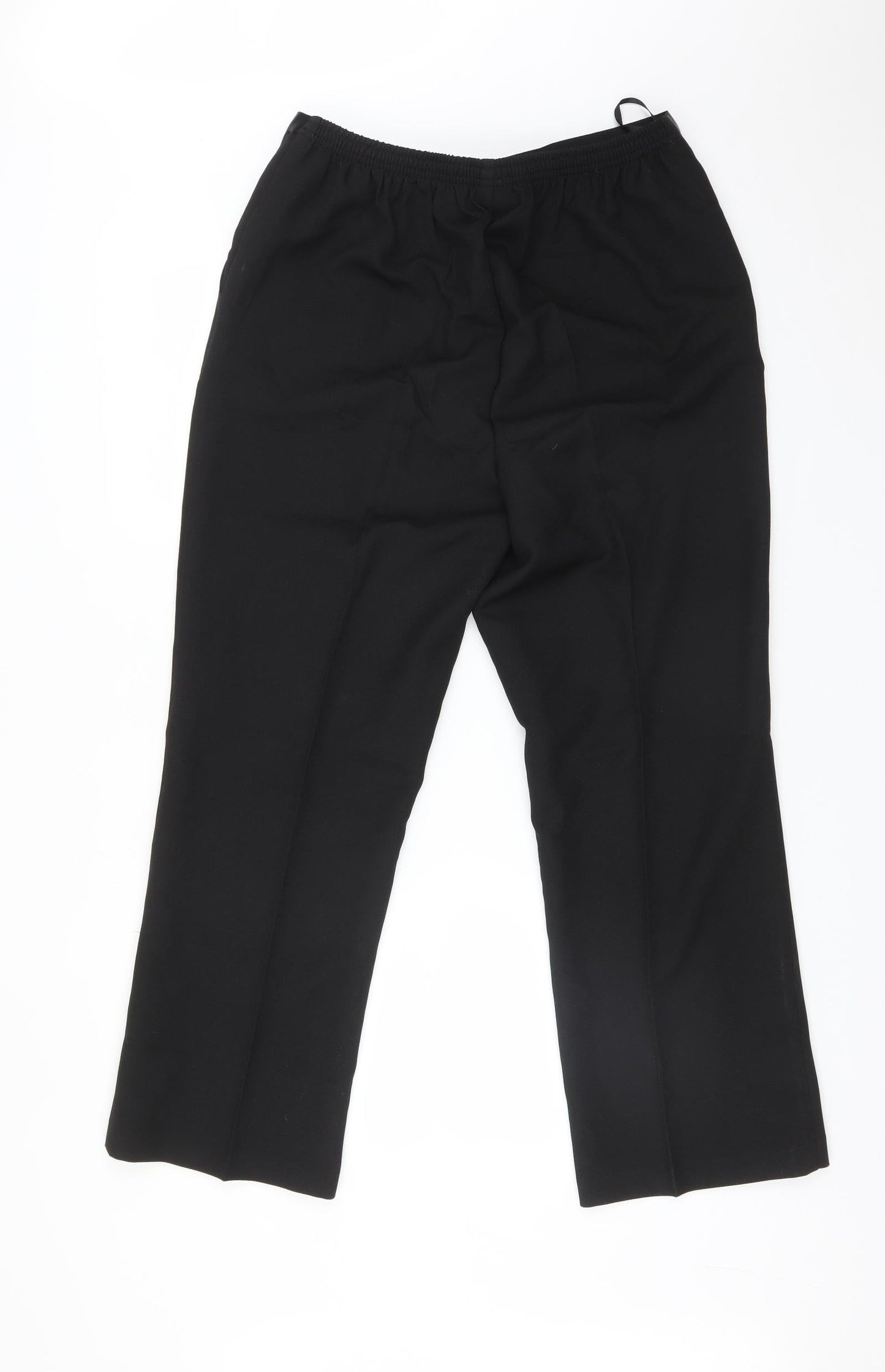 Womens UK Size 16 Damart Regular Fit  Black Trousers