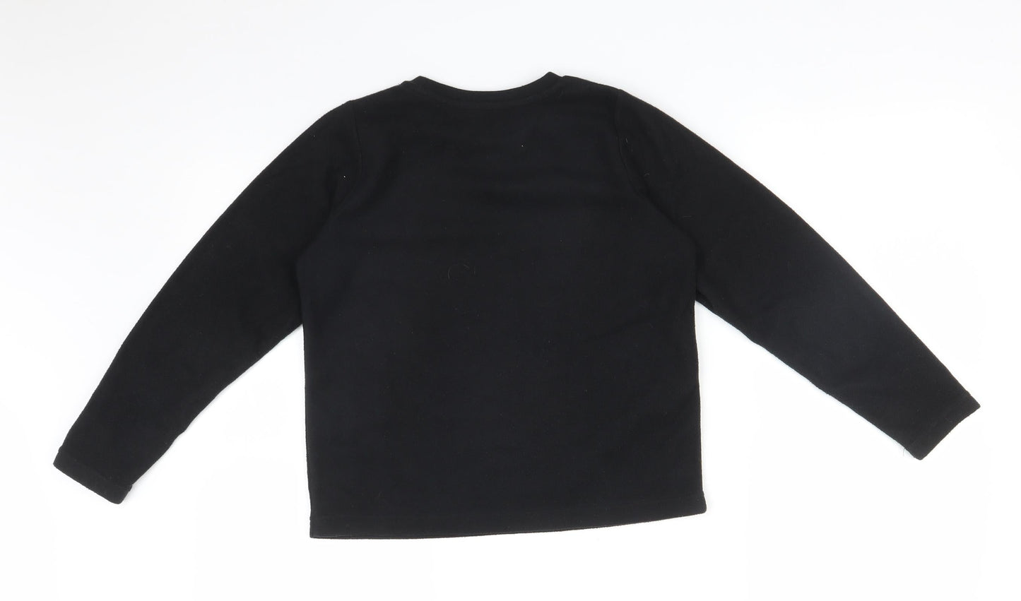 Matalan Boys Black   Pullover Sweatshirt Size 10 Years  - ALL I NEED IS WIFI