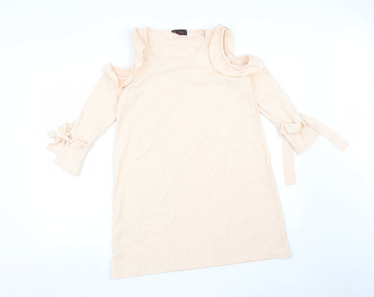 Prague Womens Pink   Basic T-Shirt Size 10