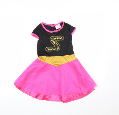 PARTYMIX Girls Multicoloured   Fit & Flare  Size 4 Years  - FANCY DRESS