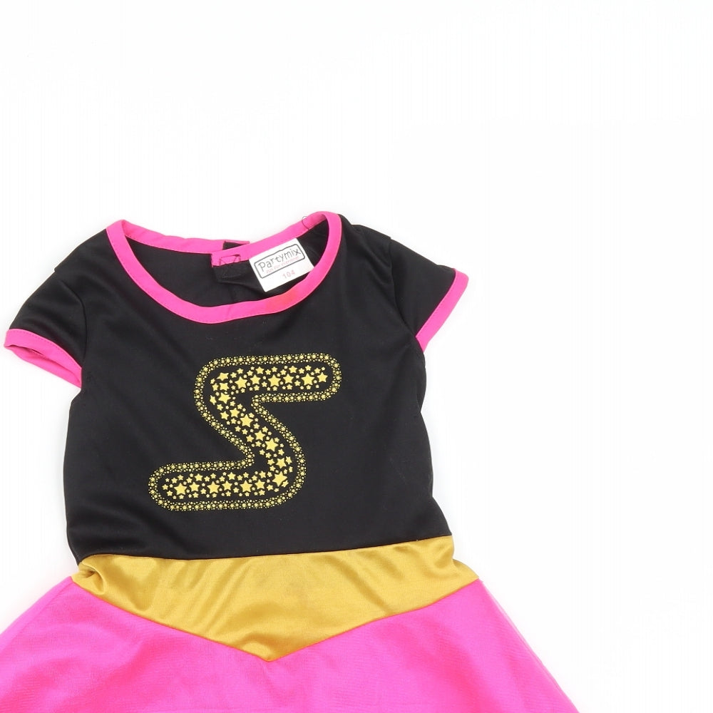 PARTYMIX Girls Multicoloured   Fit & Flare  Size 4 Years  - FANCY DRESS