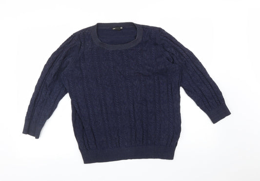 Mens UK Size L H&M Blue Pullover Sweatshirt
