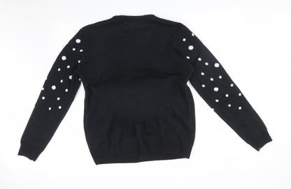 Mens UK Size L Cedar Wood State Black Pullover Sweatshirt