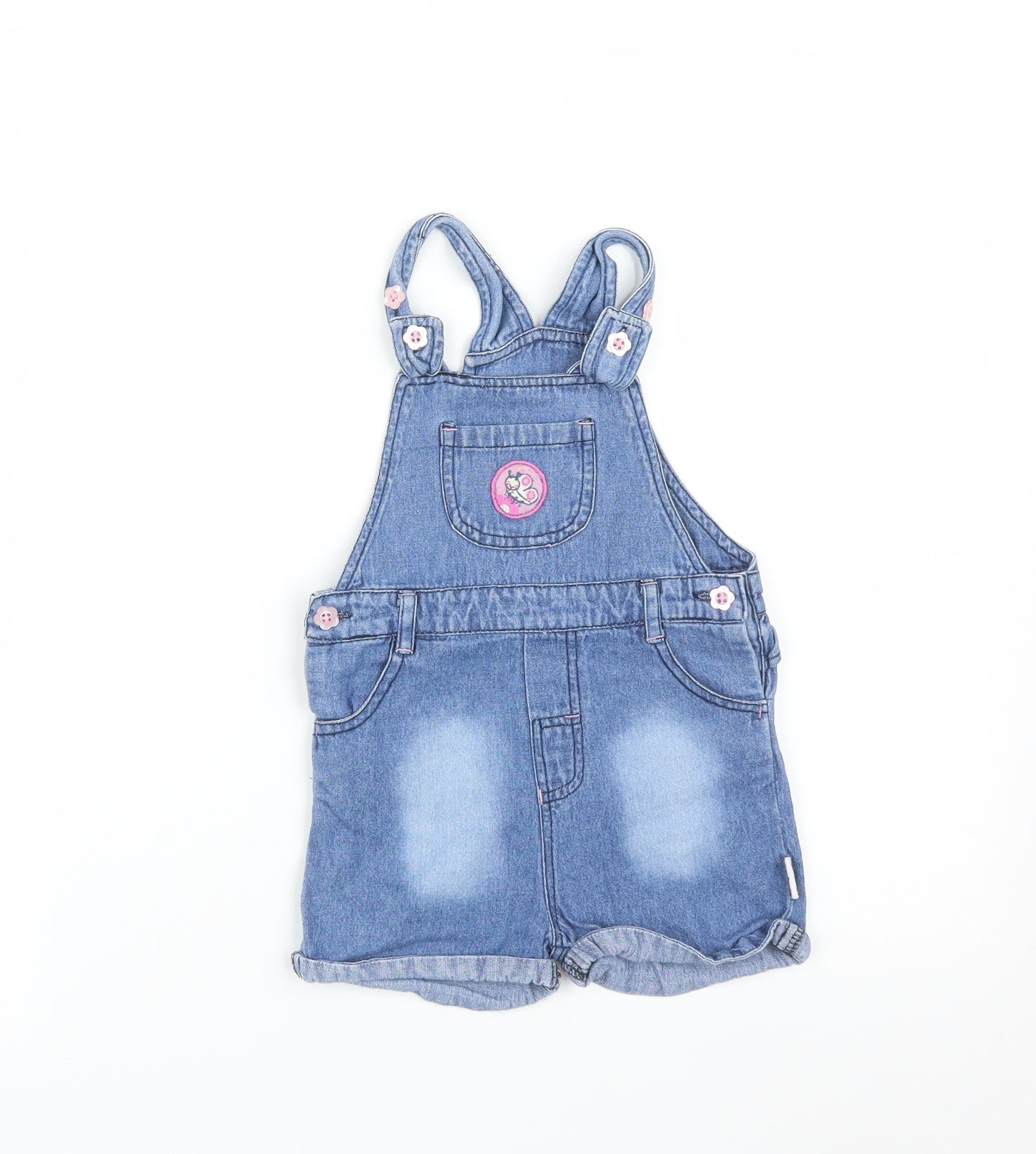 WATCH ME GROW Girls Blue   Dungaree One-Piece Size 12 Months