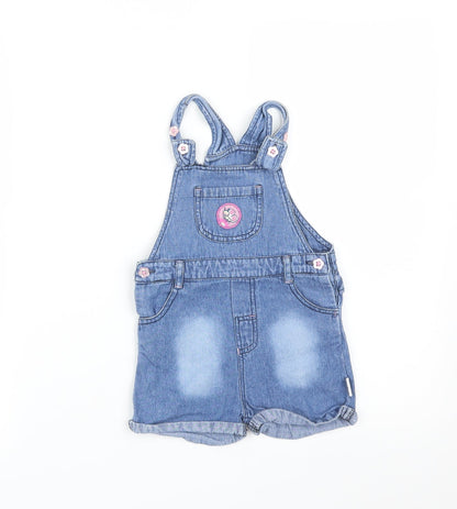 WATCH ME GROW Girls Blue   Dungaree One-Piece Size 12 Months