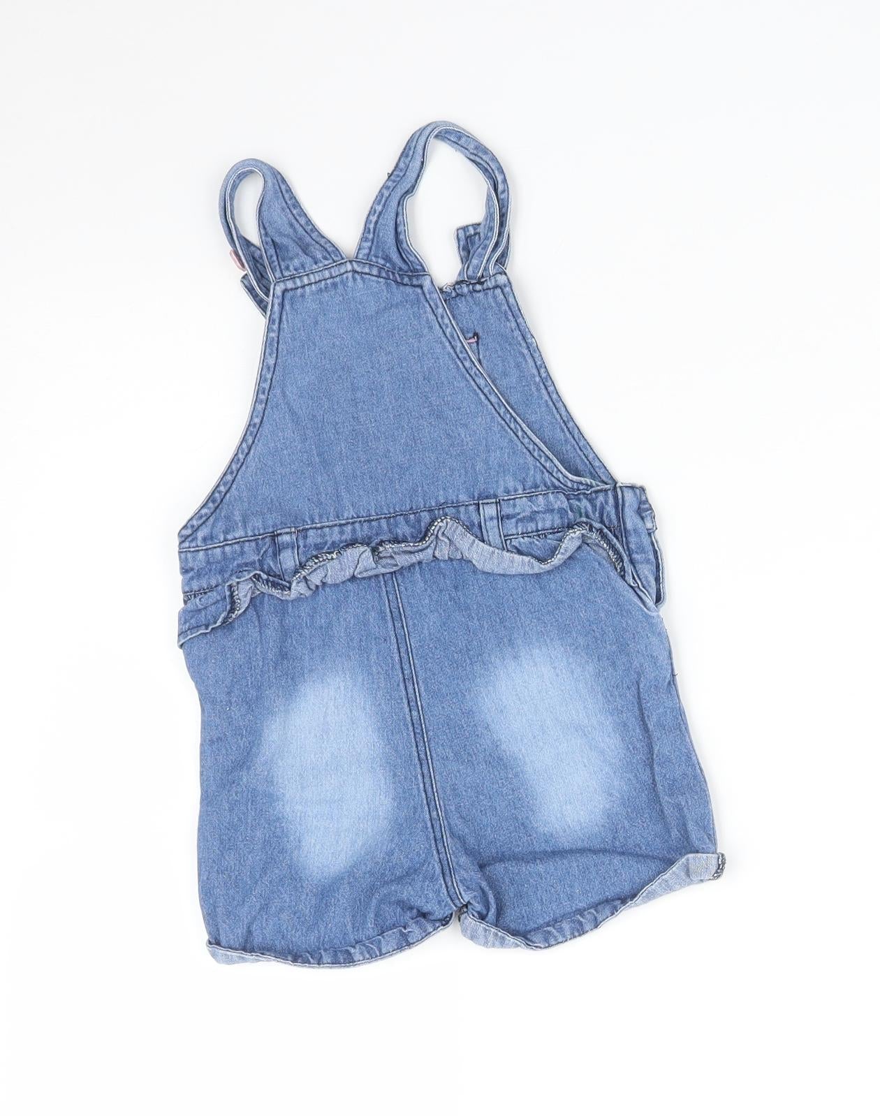 WATCH ME GROW Girls Blue   Dungaree One-Piece Size 12 Months