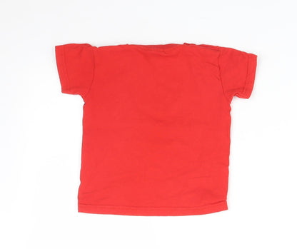 Fruit of the Loom Baby Red   Basic T-Shirt Size 12-18 Months  - DUNKY'S DAY NURSERIES