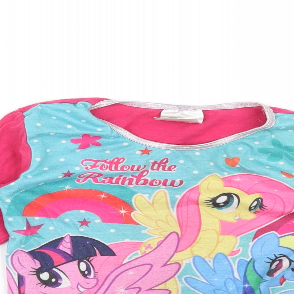 My Little Pony Girls Pink   Basic T-Shirt Size 18-24 Months  - FOLLOW THE RAINBOW