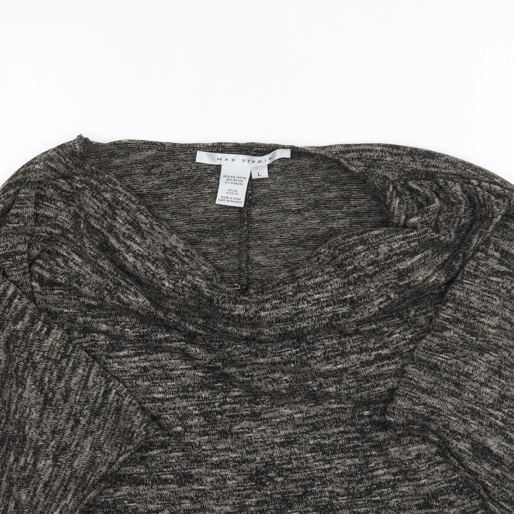 Womens UK Size L Max Studio Multicoloured Basic T-Shirt
