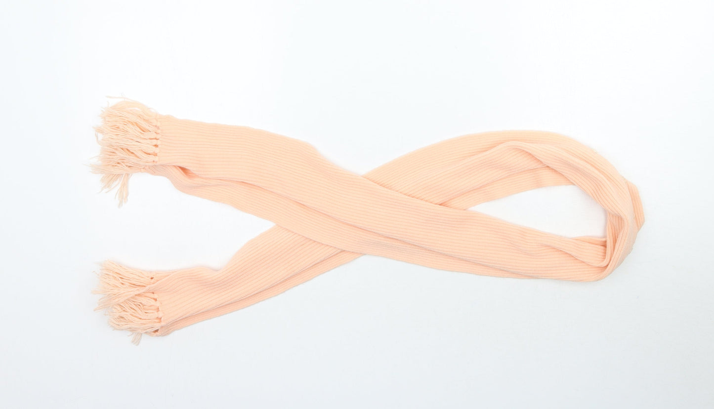 Preworn Womens Orange  Knit  Scarf   - Peach colour