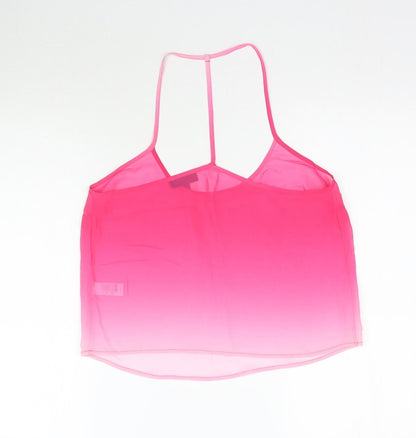 Womens UK Size 10 Topshop Pink Camisole Blouse