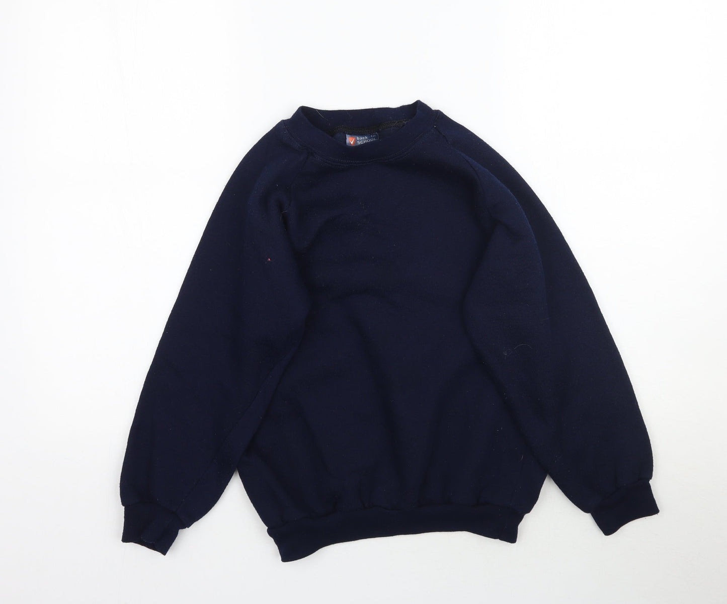 Back to school Girls Blue   Pullover Sweatshirt Size L