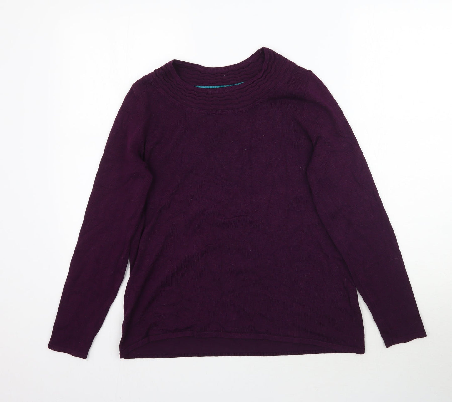 Womens UK Size S Bm Collection Purple Pullover Jumper