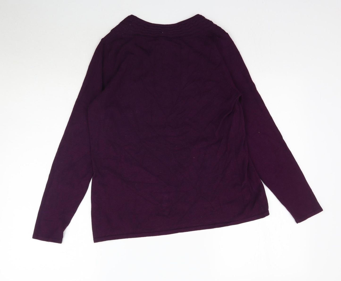 Womens UK Size S Bm Collection Purple Pullover Jumper