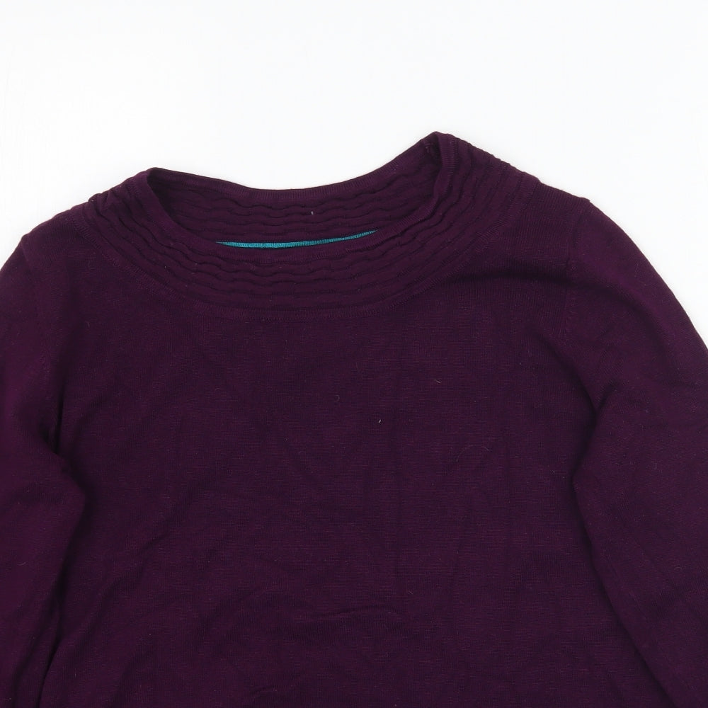 Womens UK Size S Bm Collection Purple Pullover Jumper