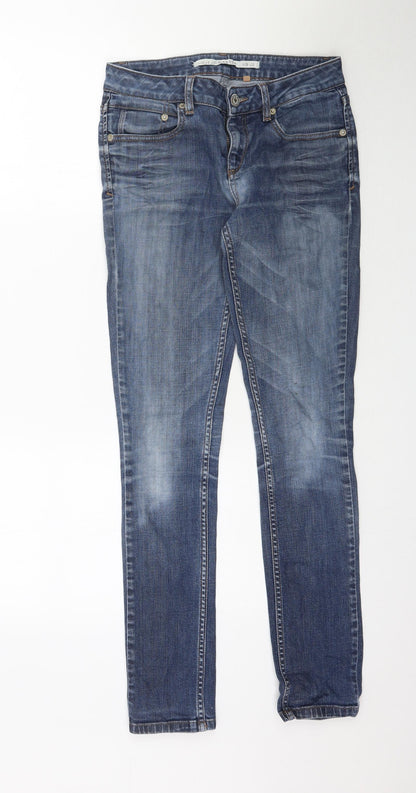 Topshop Womens Blue  Denim Skinny Jeans Size 28 in L31 in