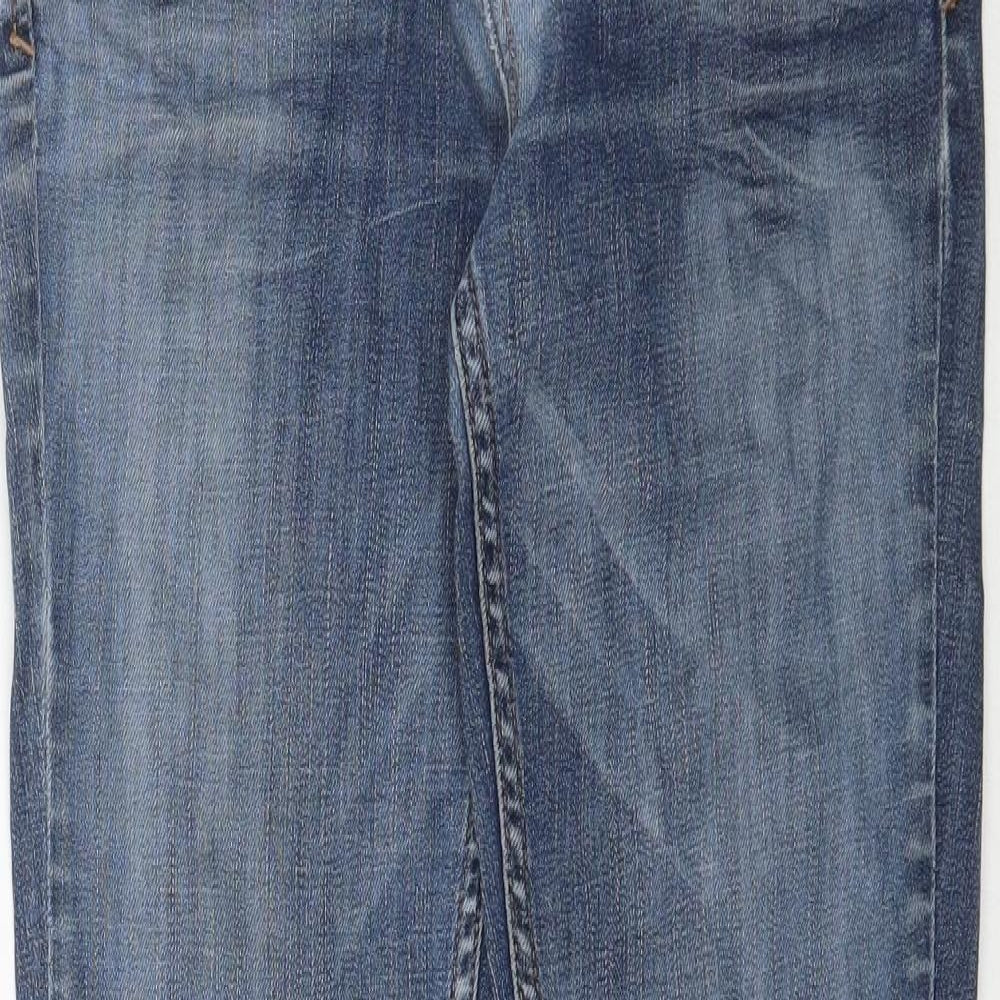 Topshop Womens Blue  Denim Skinny Jeans Size 28 in L31 in