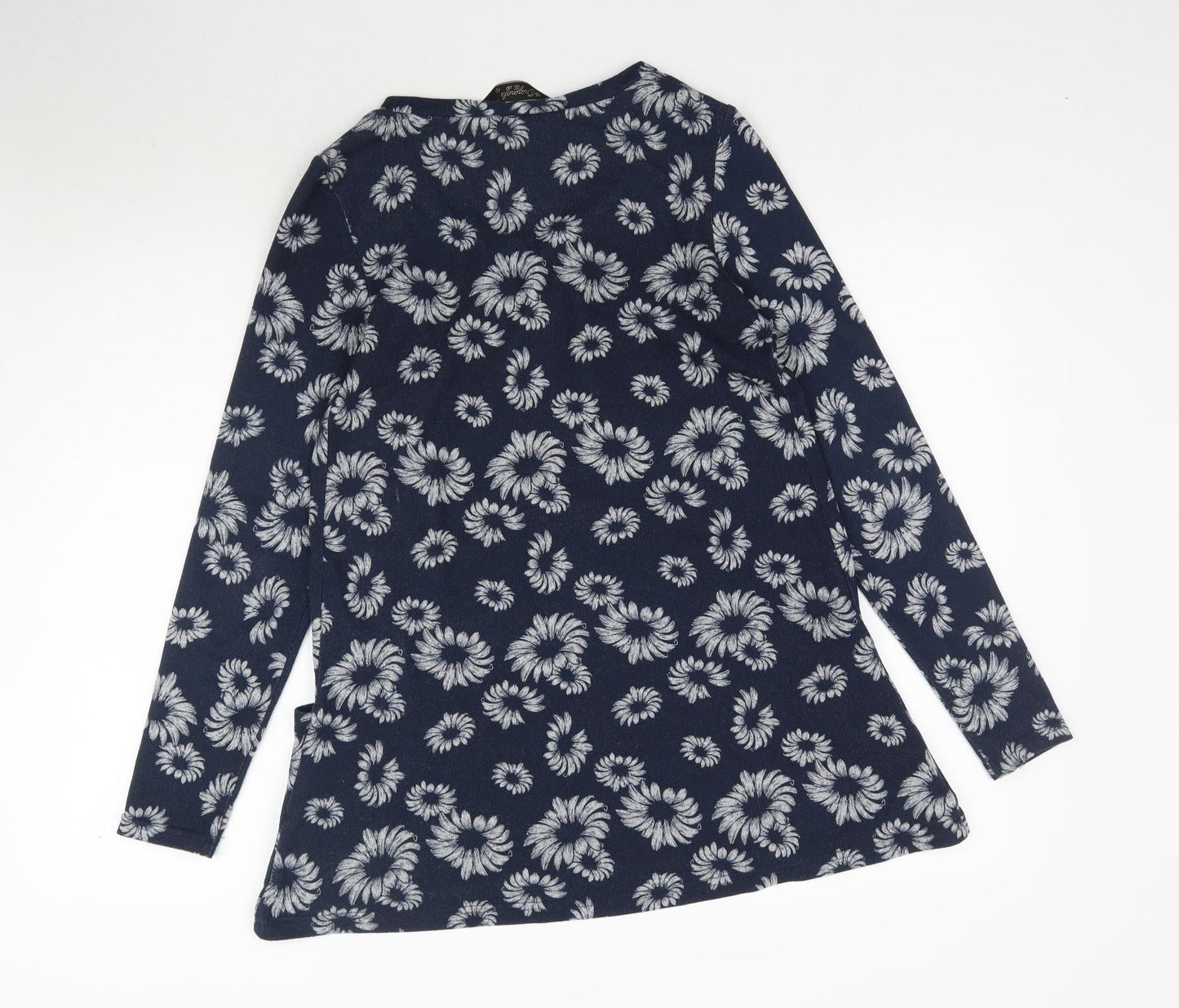 Originals Womens Black Floral  Basic T-Shirt Size 12