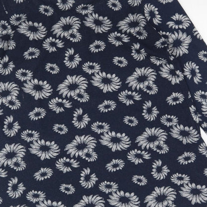 Originals Womens Black Floral  Basic T-Shirt Size 12