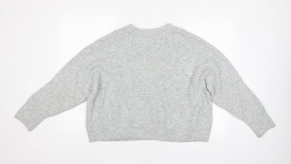 Topshop Womens Grey   Pullover Jumper Size L