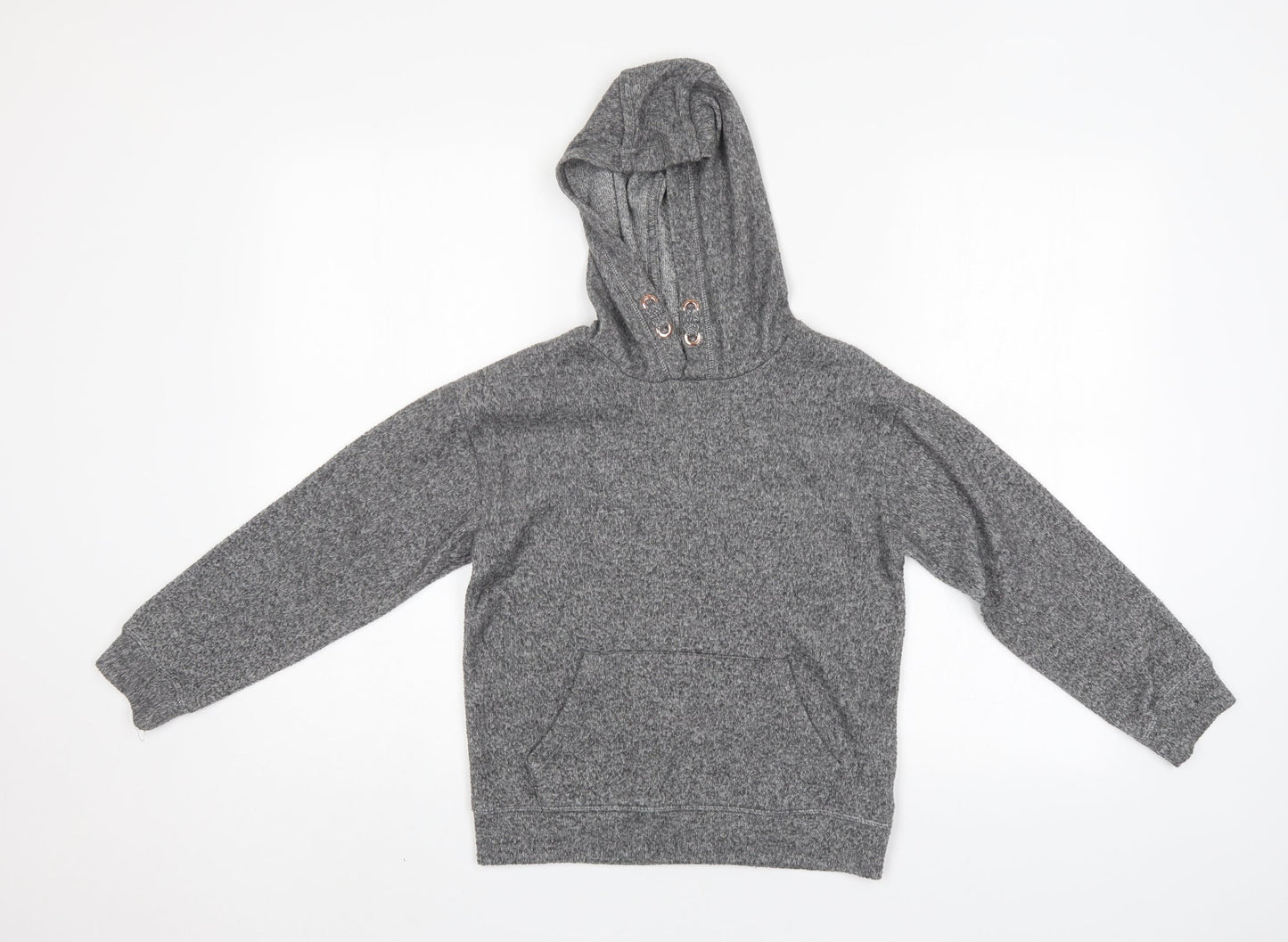 F&F Girls Grey   Pullover Hoodie Size 9-10 Years