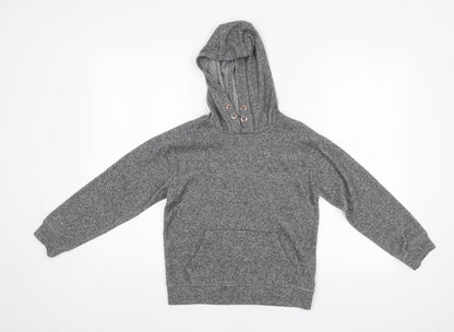F&F Girls Grey   Pullover Hoodie Size 9-10 Years