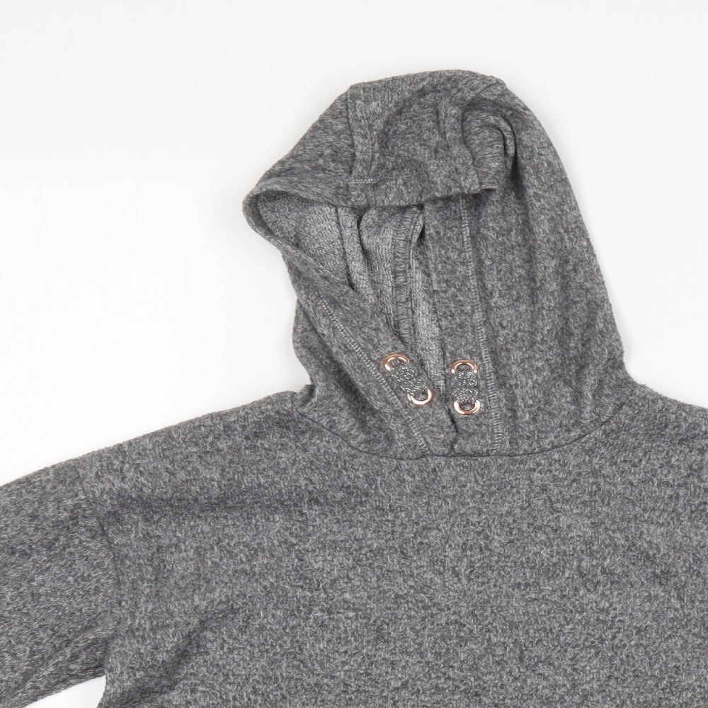 F&F Girls Grey   Pullover Hoodie Size 9-10 Years