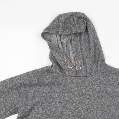 F&F Girls Grey   Pullover Hoodie Size 9-10 Years
