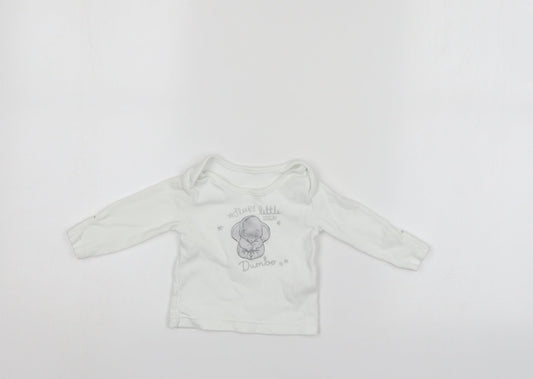 Disney Baby White    Pyjama Top Size Newborn