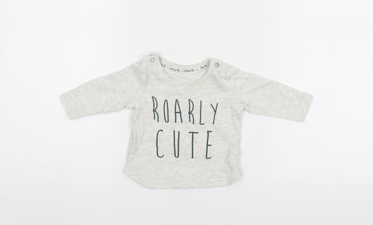 TU Baby Grey   Pullover Jumper Size 0-3 Months