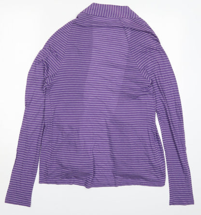 Womens UK Size 10 Marks and Spencer Purple Cardigan Jumper