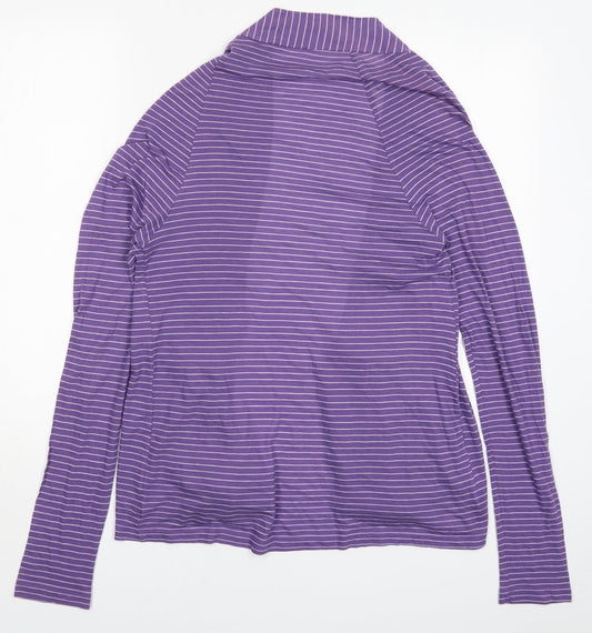 Womens UK Size 10 Marks and Spencer Purple Cardigan Jumper