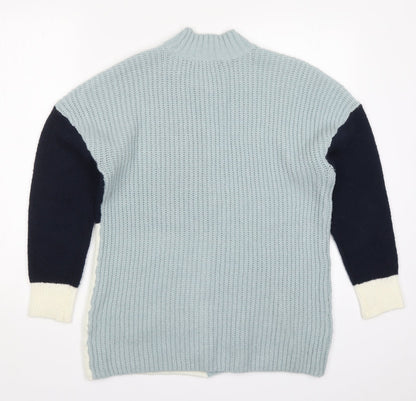 Womens UK Size 10 Roman Blue Pullover Jumper