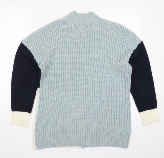 Womens UK Size 10 Roman Blue Pullover Jumper