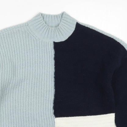 Womens UK Size 10 Roman Blue Pullover Jumper