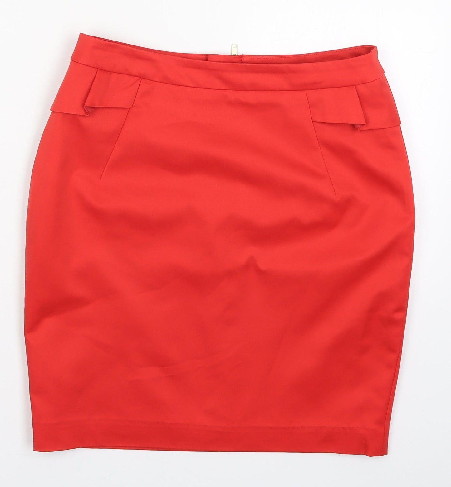 H&M Womens Red   Mini Skirt Size 8