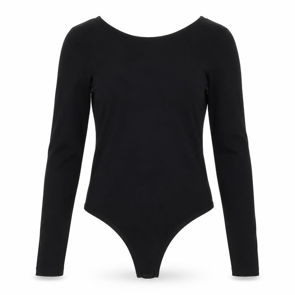 Womens UK Size 10 ASOS One-Piece Black Bodysuit