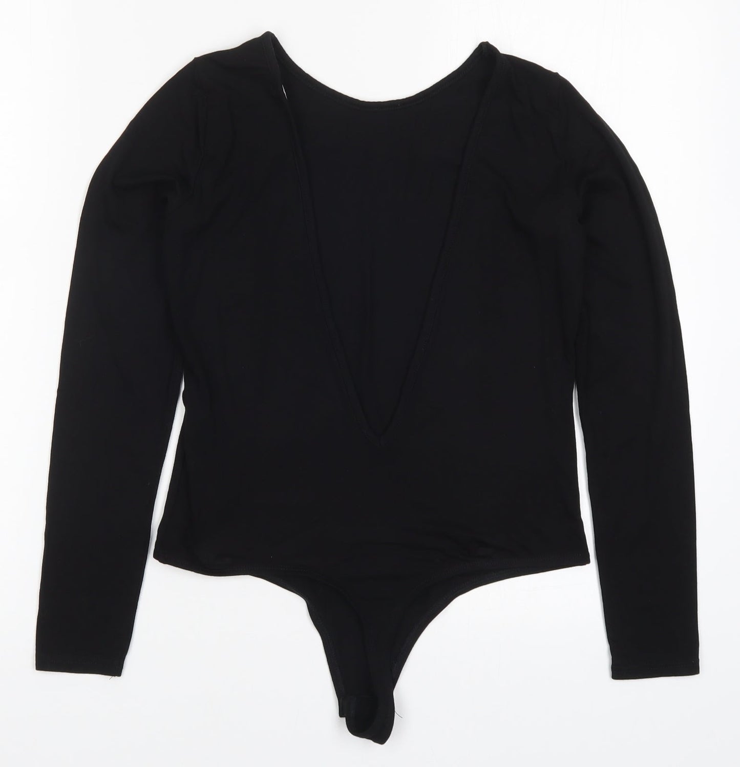 Womens UK Size 10 ASOS One-Piece Black Bodysuit