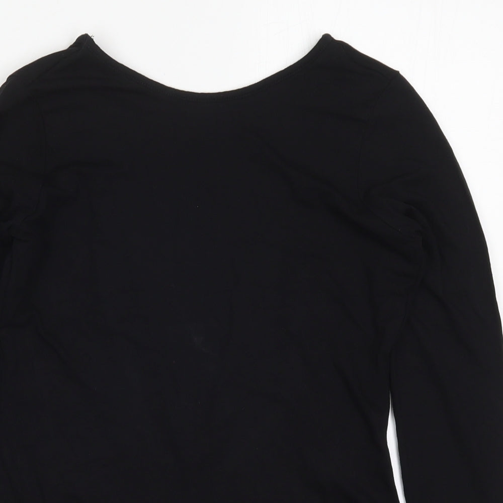 Womens UK Size 10 ASOS One-Piece Black Bodysuit
