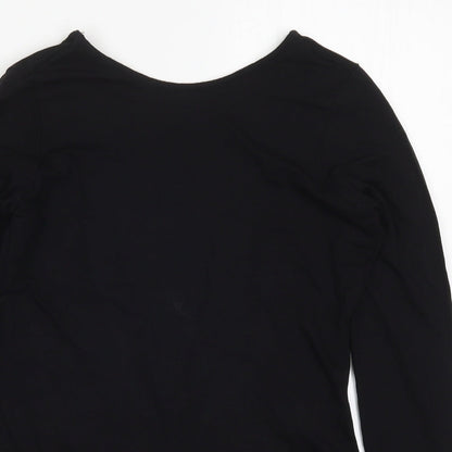 Womens UK Size 10 ASOS One-Piece Black Bodysuit