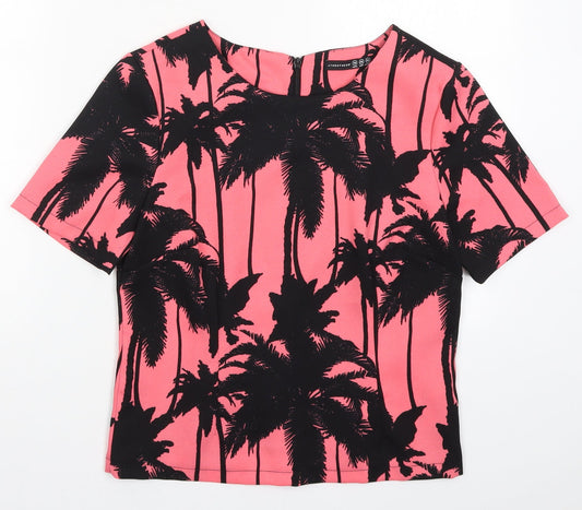 Womens UK Size 10 Atmosphere Pink Basic T-Shirt