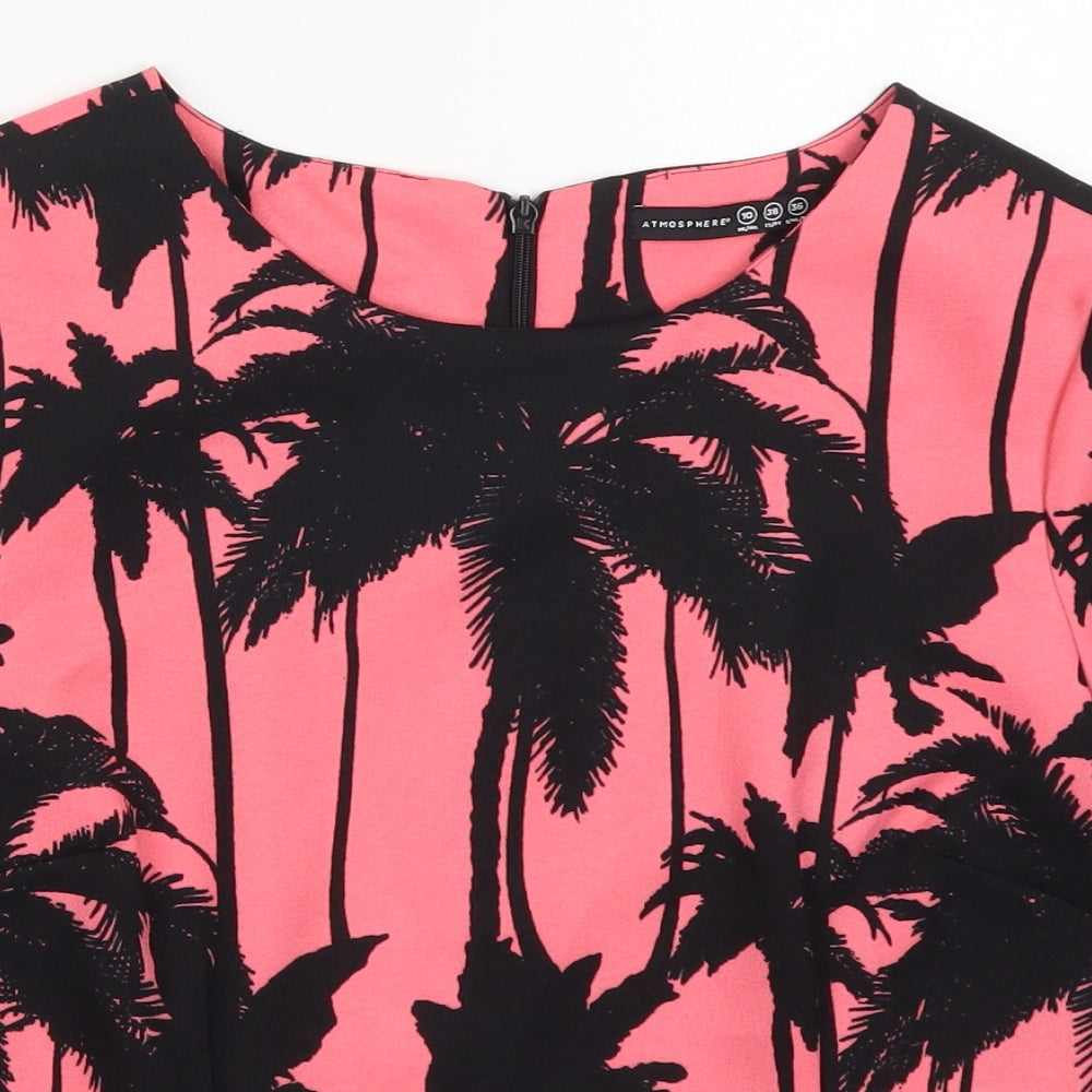 Womens UK Size 10 Atmosphere Pink Basic T-Shirt
