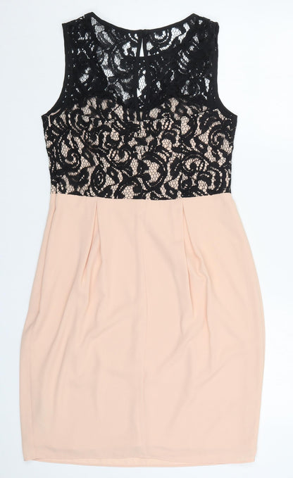 F&F Womens Beige  Lace A-Line  Size 10