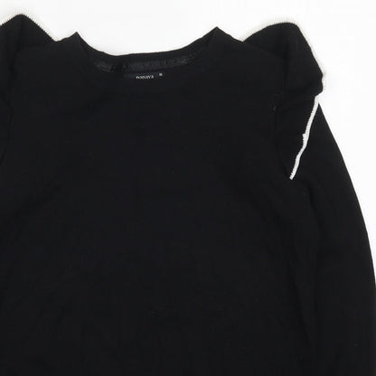 Womens UK Size 10 Papaya Black Pullover Jumper