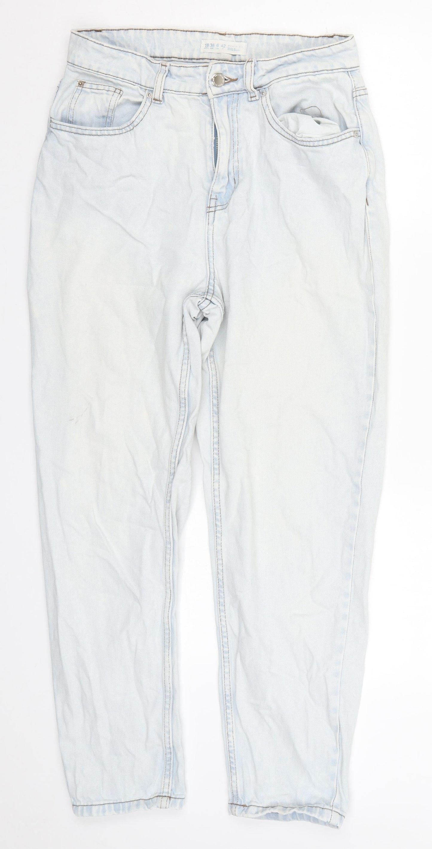 Denim Co Womens Blue  Denim Tapered Jeans Size 10 L26 in