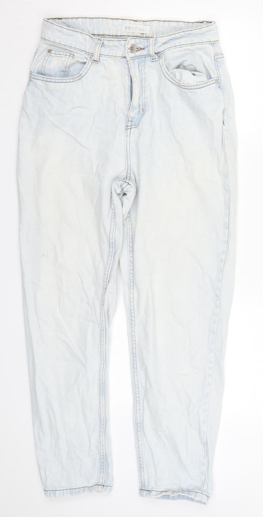 Denim Co Womens Blue  Denim Tapered Jeans Size 10 L26 in